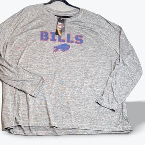 NFL Buffalo Bills Long Sleeve T‎ Shirt Fanatics Mens 5XL Team Apparel NEW